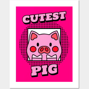 Cutest Pig Posters and Art